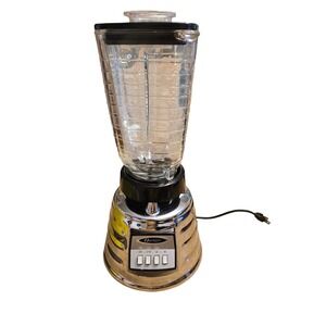 Vintage Osterizer Supreme Beehive Blender Chrome Glass Pitcher Model 463 575W